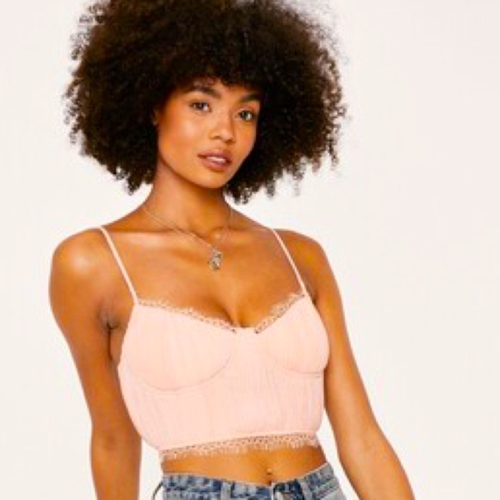 NWT Nasty Gal corset style top